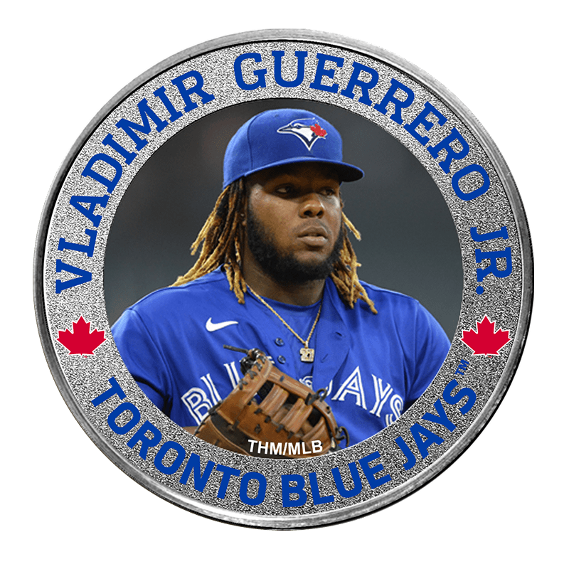 Image for 1 oz Toronto Blue Jays Silver Colorized Round- Vladimir Guerrero Jr. from TD Precious Metals